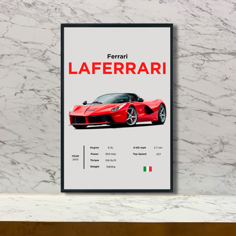 Quadro Premium 2x3 La Ferrari