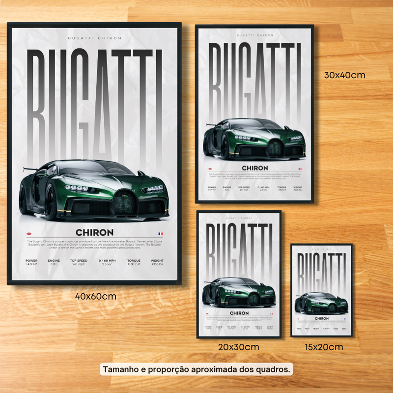 Quadro Premium 2x3 Bugatti Chiron