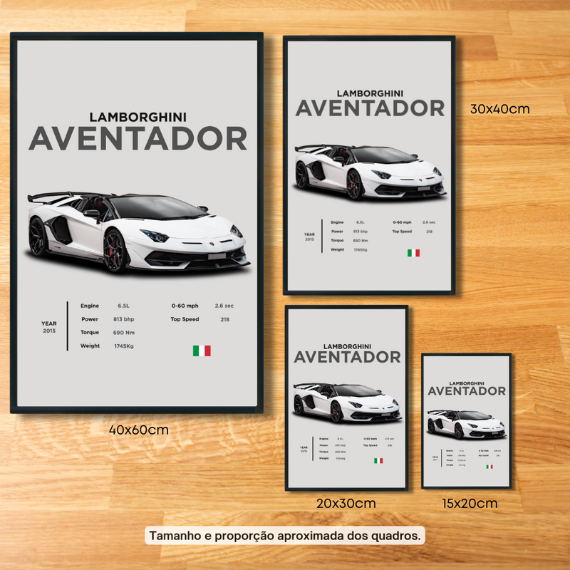 Quadro Premium 2x3 Aventador