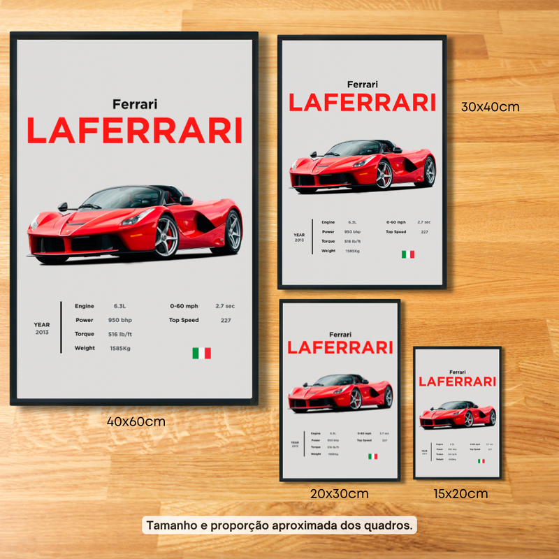 Quadro Premium 2x3 La Ferrari