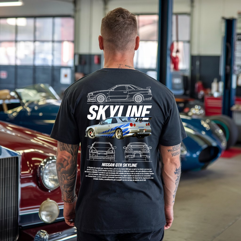 Camiseta Oversized Nissan GTR Skyline