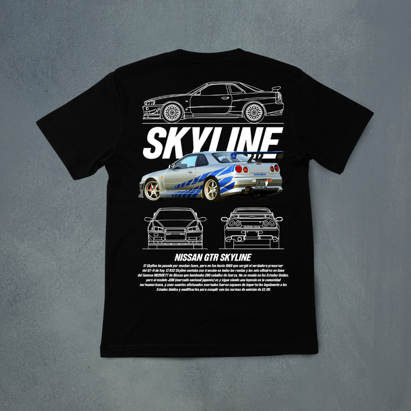 Camiseta Oversized Nissan GTR Skyline